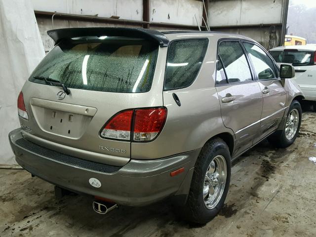 JT6HF10U9Y0142912 - 2000 LEXUS RX 300 BEIGE photo 4