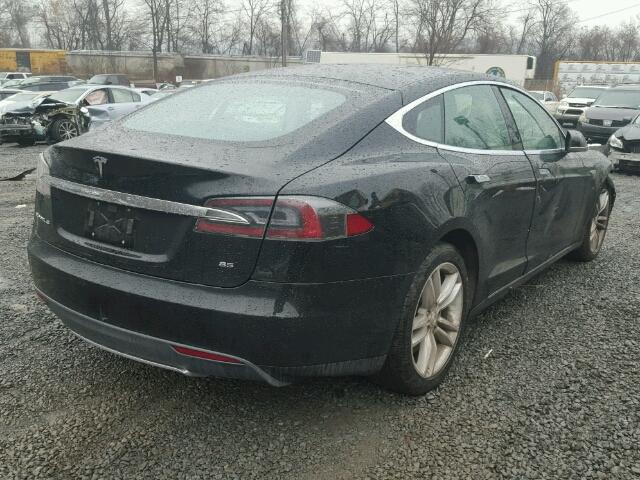 5YJSA1H17EFP30358 - 2014 TESLA MODEL S BLACK photo 4