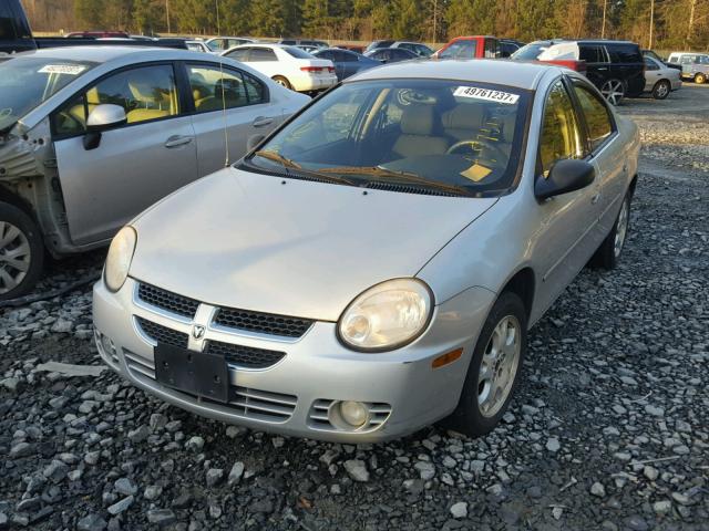 1B3ES56C25D163815 - 2005 DODGE NEON SXT SILVER photo 2