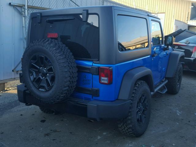 1C4AJWAG4GL306434 - 2016 JEEP WRANGLER S BLUE photo 4
