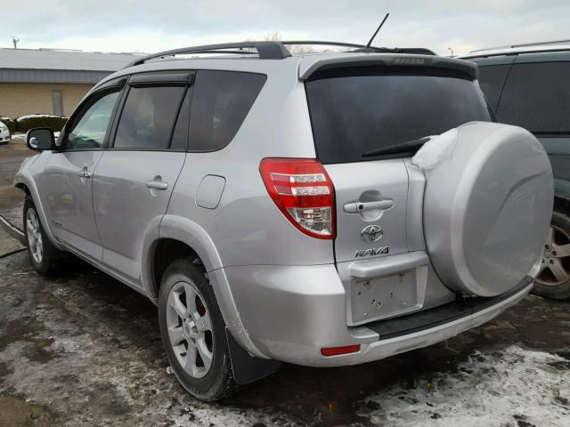 2T3DF4DV7BW118154 - 2011 TOYOTA RAV4 LIMIT SILVER photo 3