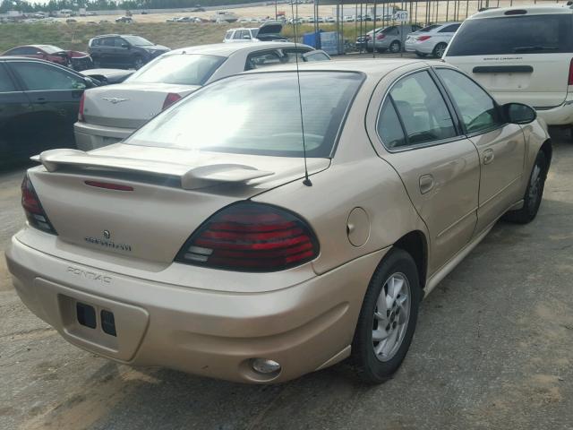 1G2NF52E63M560617 - 2003 PONTIAC GRAND AM S GOLD photo 4