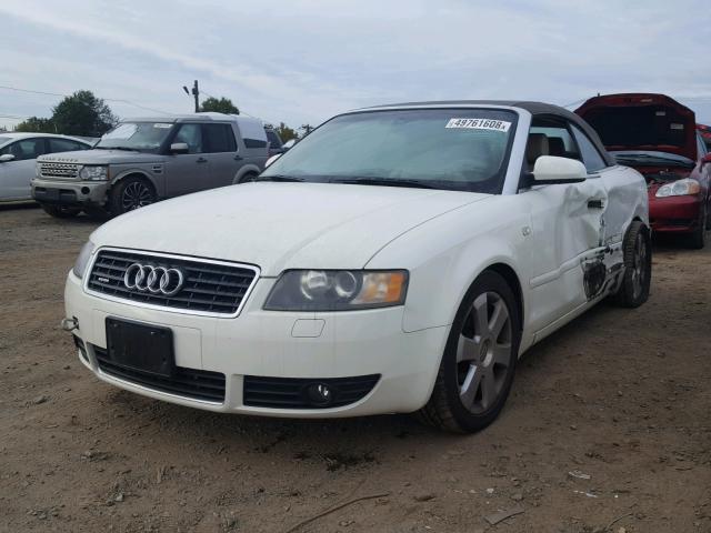 WAUDT48H66K011878 - 2006 AUDI A4 QUATTRO WHITE photo 2