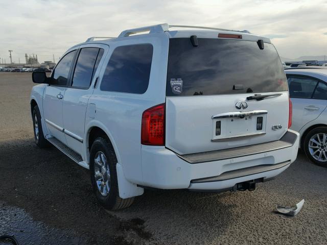 5N3AA08C87N806457 - 2007 INFINITI QX56 WHITE photo 3