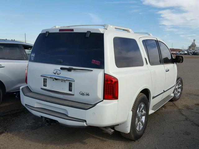 5N3AA08C87N806457 - 2007 INFINITI QX56 WHITE photo 4