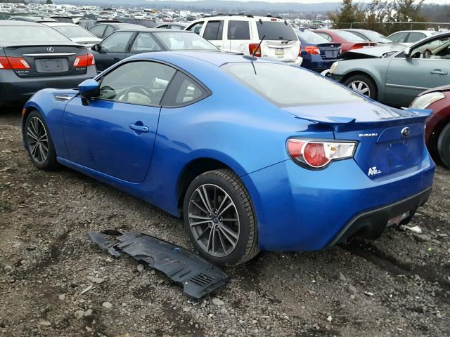 JF1ZCAB14E9602161 - 2014 SUBARU BRZ 2.0 PR BLUE photo 3