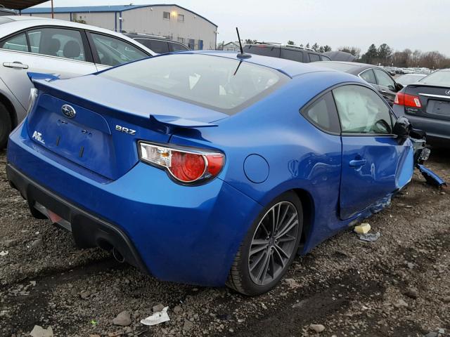 JF1ZCAB14E9602161 - 2014 SUBARU BRZ 2.0 PR BLUE photo 4