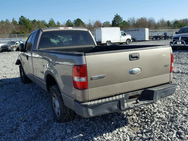 1FTRF12216NB82345 - 2006 FORD F150 BROWN photo 3