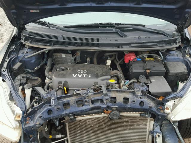 JTDBT923381250317 - 2008 TOYOTA YARIS BLUE photo 7