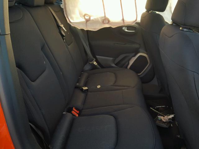 ZACCJAAB3HPF13670 - 2017 JEEP RENEGADE S ნარინჯისფერი ფოტო 6