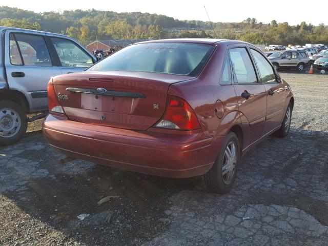 1FAFP343X3W130399 - 2003 FORD FOCUS SE C RED photo 4
