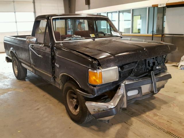 1FTDF15N7KNA12274 - 1989 FORD F150 BLACK photo 1