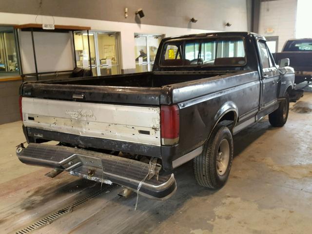 1FTDF15N7KNA12274 - 1989 FORD F150 BLACK photo 4