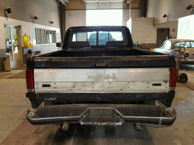 1FTDF15N7KNA12274 - 1989 FORD F150 BLACK photo 6