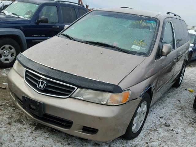 5FNRL18054B116102 - 2004 HONDA ODYSSEY EX GOLD photo 2