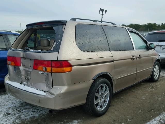 5FNRL18054B116102 - 2004 HONDA ODYSSEY EX GOLD photo 4