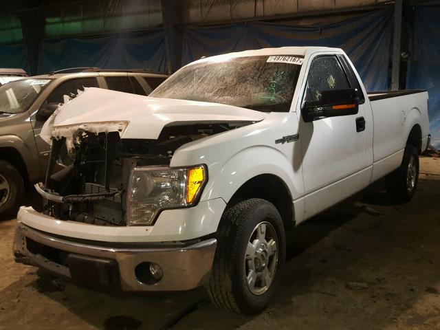 1FTMF1CM1EKE77827 - 2014 FORD F150 WHITE photo 2