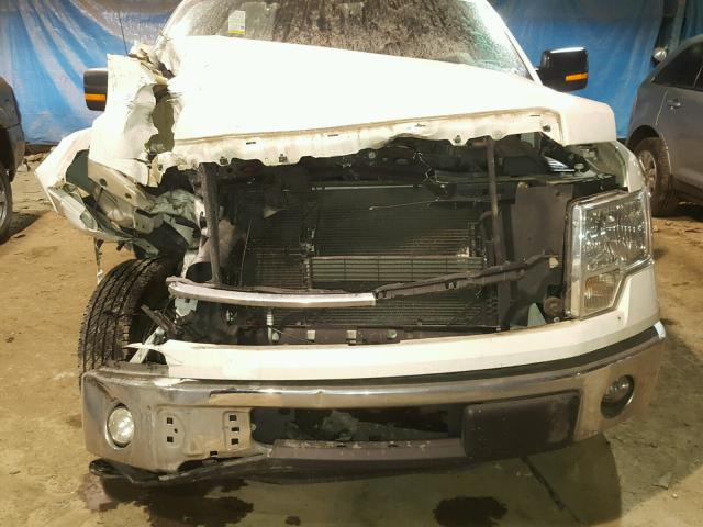 1FTMF1CM1EKE77827 - 2014 FORD F150 WHITE photo 9