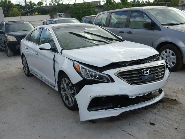 5NPE34AB0FH239256 - 2015 HYUNDAI SONATA SPO WHITE photo 1