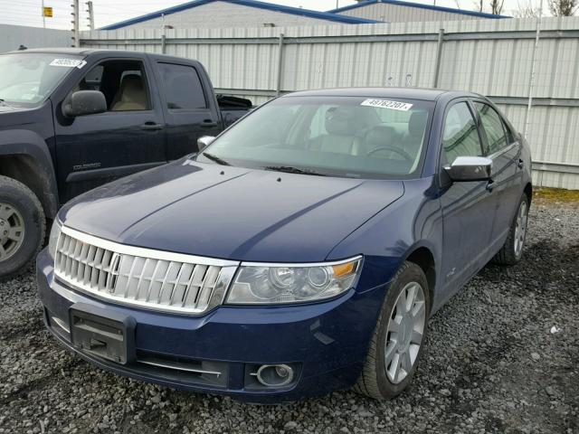 3LNHM28T37R620882 - 2007 LINCOLN MKZ BLUE photo 2