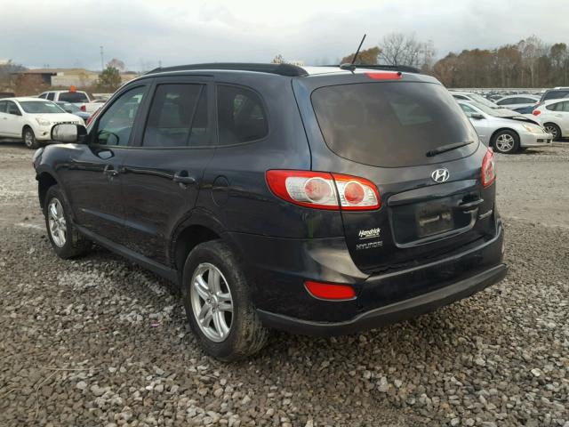 5XYZG3AB7BG066157 - 2011 HYUNDAI SANTA FE G BLUE photo 3