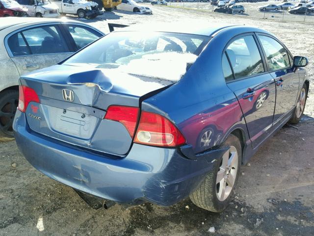 1HGFA16817L096922 - 2007 HONDA CIVIC EX BLUE photo 4