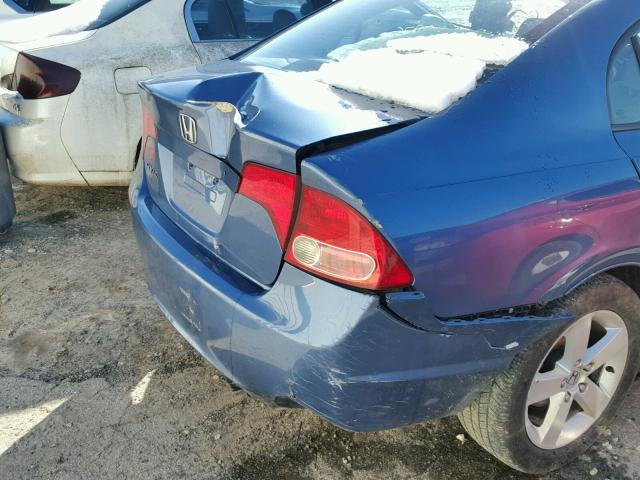 1HGFA16817L096922 - 2007 HONDA CIVIC EX BLUE photo 9