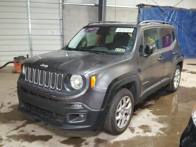 ZACCJABT4GPE16242 - 2016 JEEP RENEGADE L SILVER photo 2