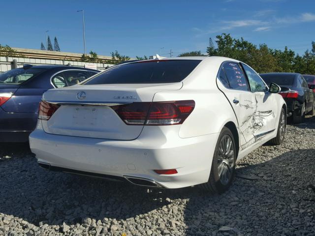 JTHGL5EF9D5048863 - 2013 LEXUS LS 460L WHITE photo 4