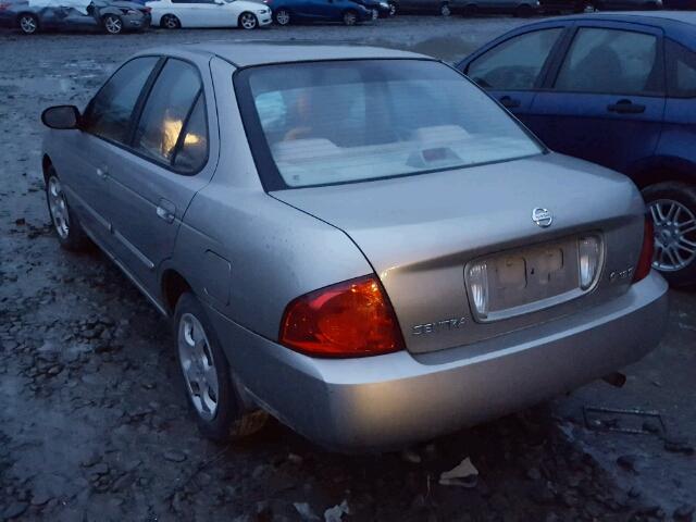 3N1CB51D64L481034 - 2004 NISSAN SENTRA 1.8 TAN photo 3