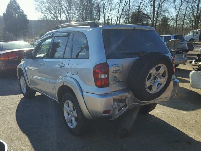 JTEGD20VX40013091 - 2004 TOYOTA RAV4 SILVER photo 3