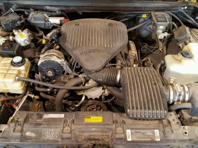 1G1BL52P2SR136757 - 1995 CHEVROLET IMPALA SS BURGUNDY photo 7