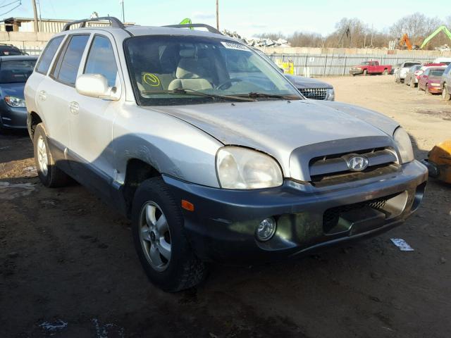 KM8SC73E55U891625 - 2005 HYUNDAI SANTA FE G SILVER photo 1