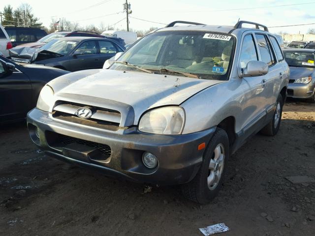 KM8SC73E55U891625 - 2005 HYUNDAI SANTA FE G SILVER photo 2