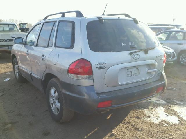 KM8SC73E55U891625 - 2005 HYUNDAI SANTA FE G SILVER photo 3