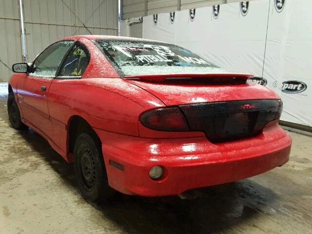 1G2JB124617391950 - 2001 PONTIAC SUNFIRE SE RED photo 3