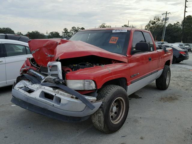 3B7HC13Y81G211932 - 2001 DODGE RAM 1500 RED photo 2