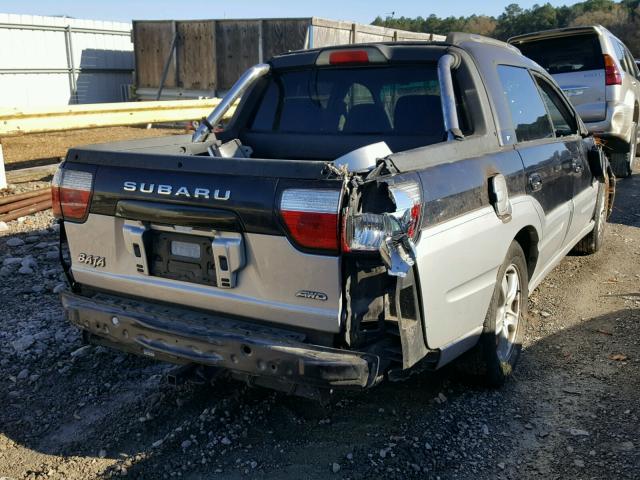 4S4BT61C737102625 - 2003 SUBARU BAJA BLACK photo 4