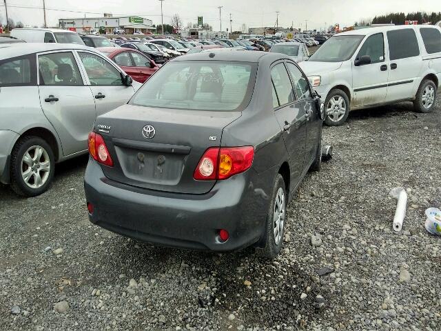 2T1BU4EE5AC312525 - 2010 TOYOTA COROLLA BA GRAY photo 4