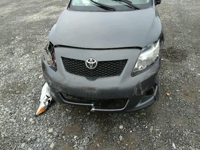 2T1BU4EE5AC312525 - 2010 TOYOTA COROLLA BA GRAY photo 9