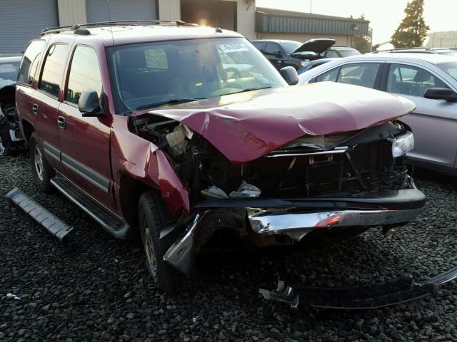 1GNEC13T25R209484 - 2005 CHEVROLET TAHOE C150 RED photo 1