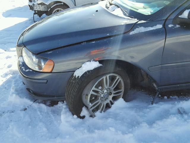 YV1RH592272615353 - 2007 VOLVO S60 2.5T GRAY photo 9