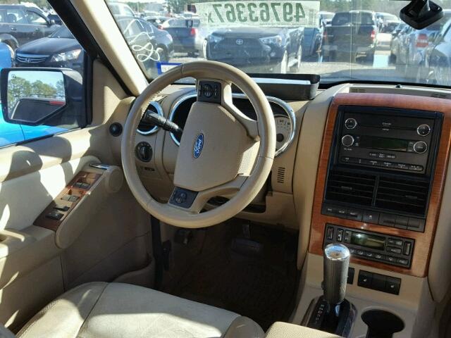 1FMEU64E48UB18877 - 2008 FORD EXPLORER E WHITE photo 9