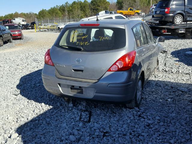 3N1BC1CP8CK809423 - 2012 NISSAN VERSA S GRAY photo 4