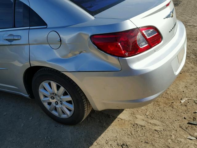 1C3LC56K87N540076 - 2007 CHRYSLER SEBRING TO SILVER photo 9