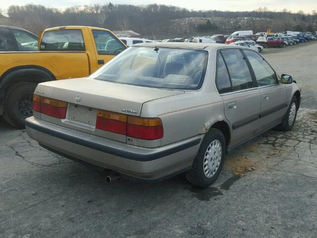 1HGCB7557MA129763 - 1991 HONDA ACCORD LX BEIGE photo 4