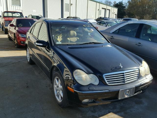 WDBRF61J83F299012 - 2003 MERCEDES-BENZ C 240 BLACK photo 1