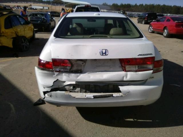 1HGCM66864A094145 - 2004 HONDA ACCORD EX WHITE photo 9