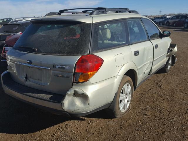 4S4BP61C357369588 - 2005 SUBARU LEGACY OUT SILVER photo 4