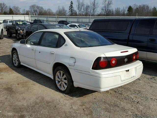 2G1WF55K349300815 - 2004 CHEVROLET IMPALA WHITE photo 3